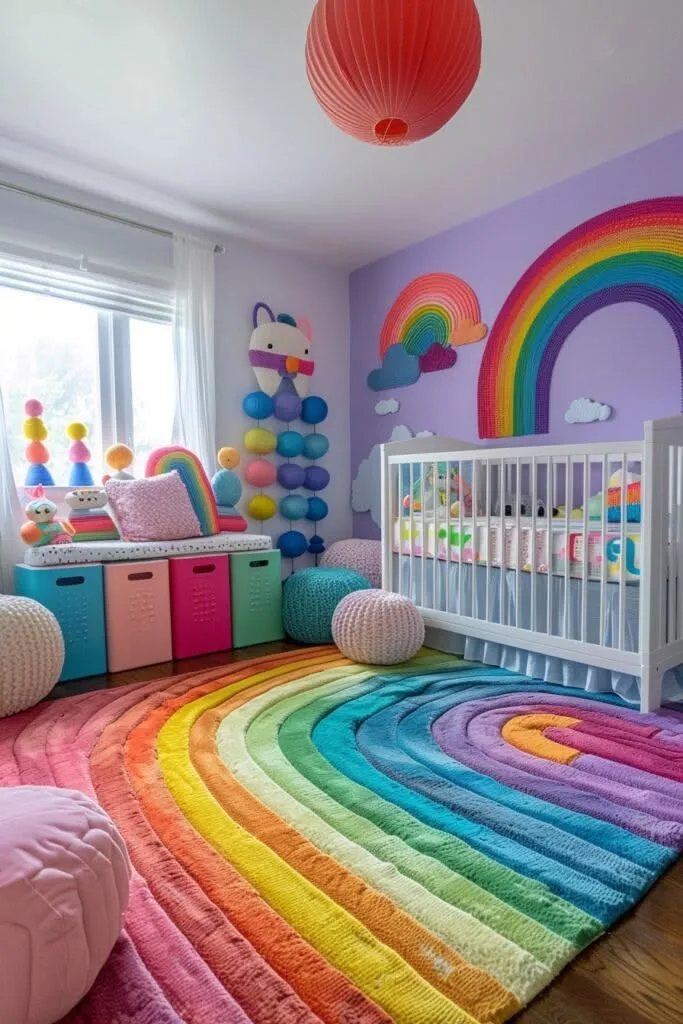 Rainbow Baby Girl Nursery