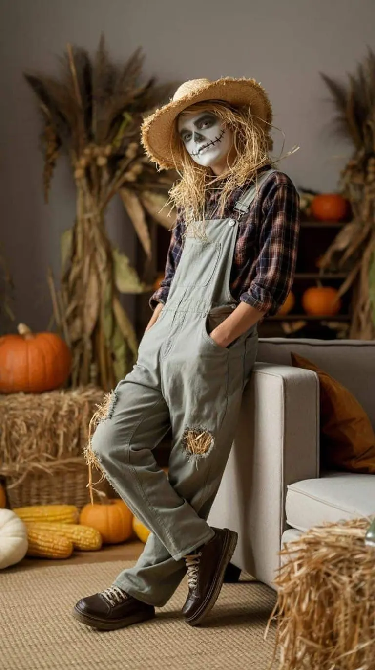 Scarecrow Costume for Rustic Autumn Charm