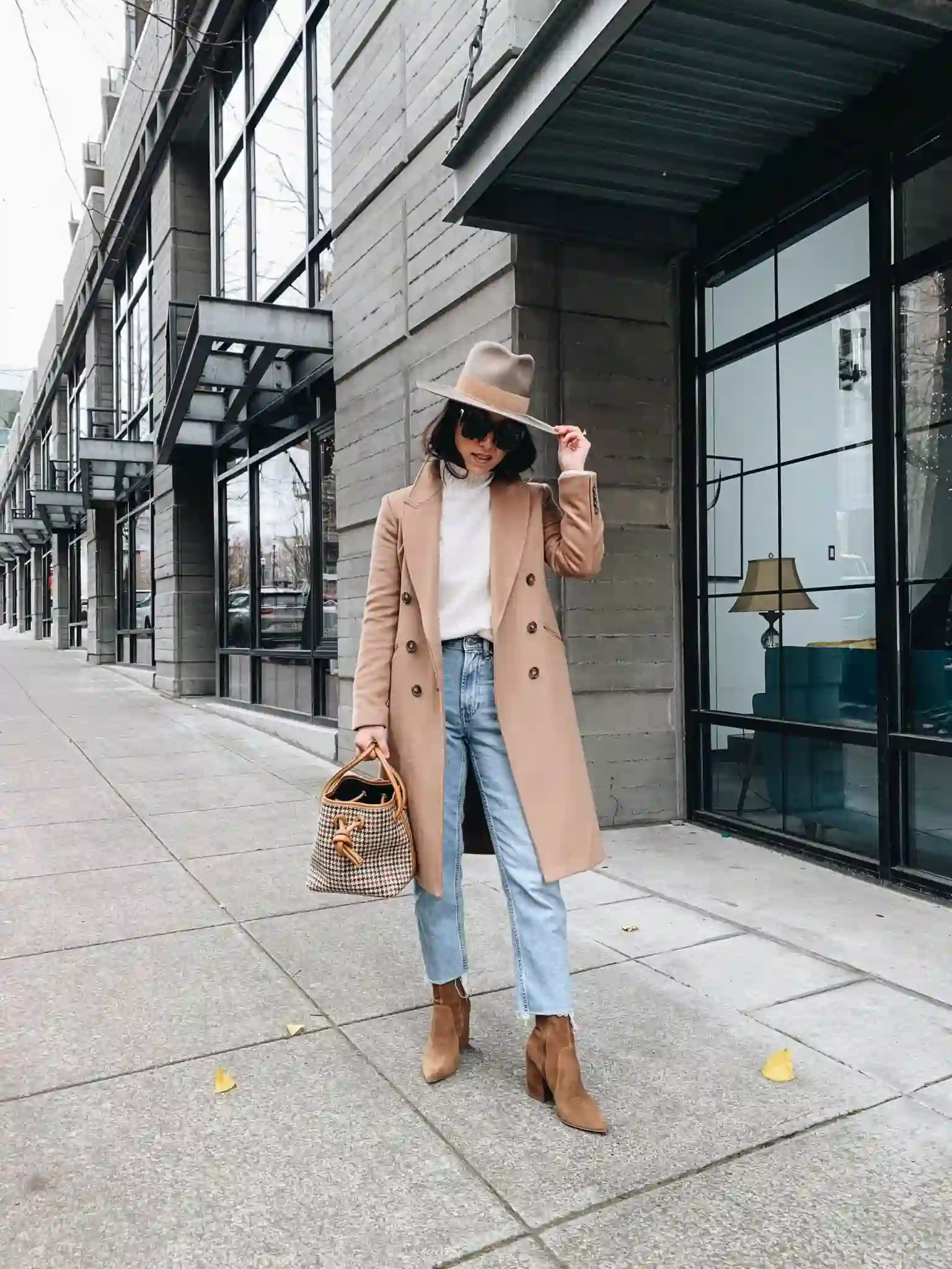 Shacket and Straight-Leg Jeans