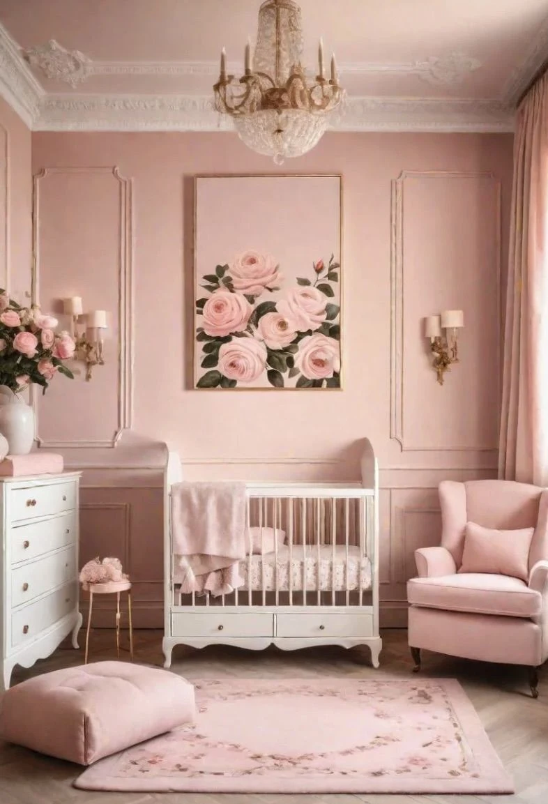 Soft Pink and White Classic Nursery