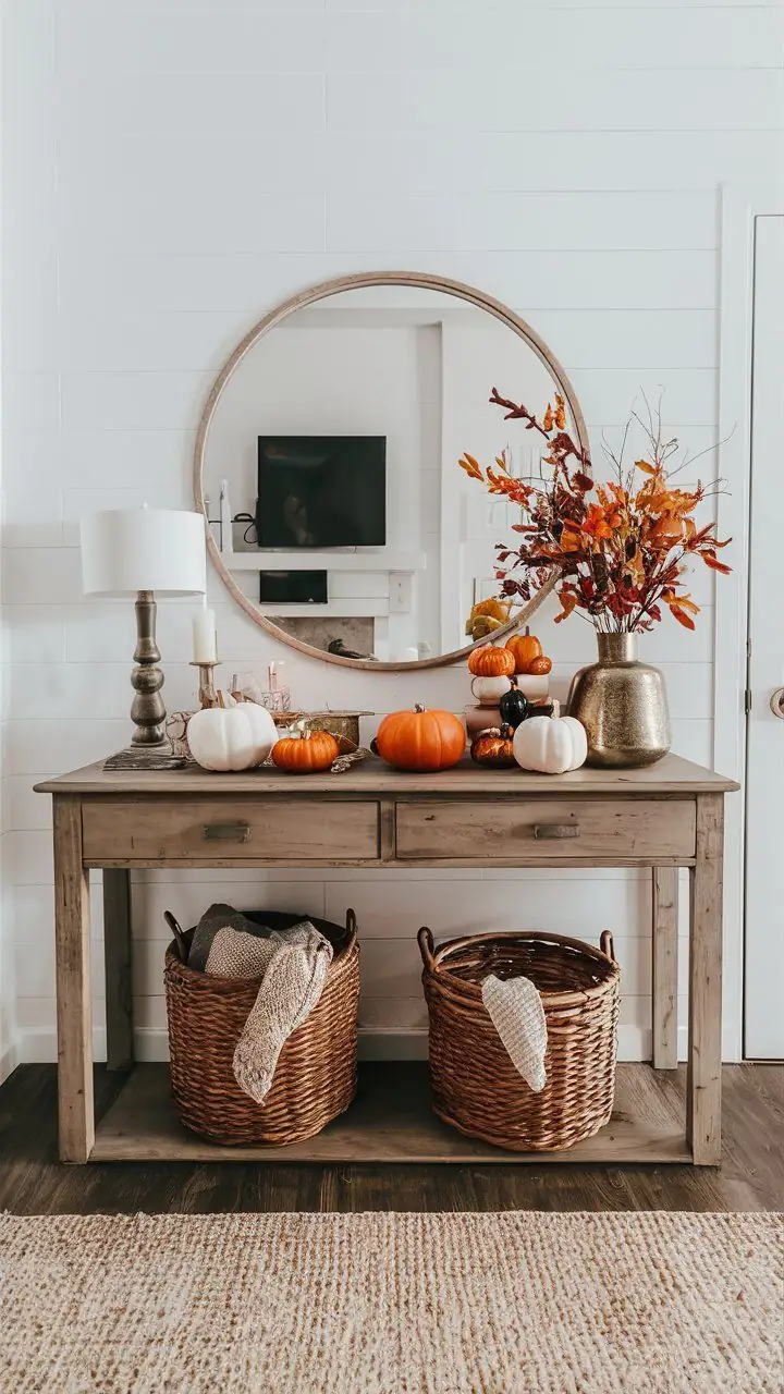 Style a Cozy Entryway Console Table