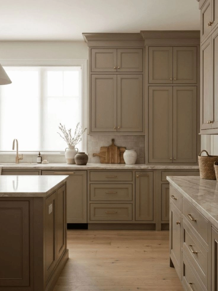 Taupe Cabinets