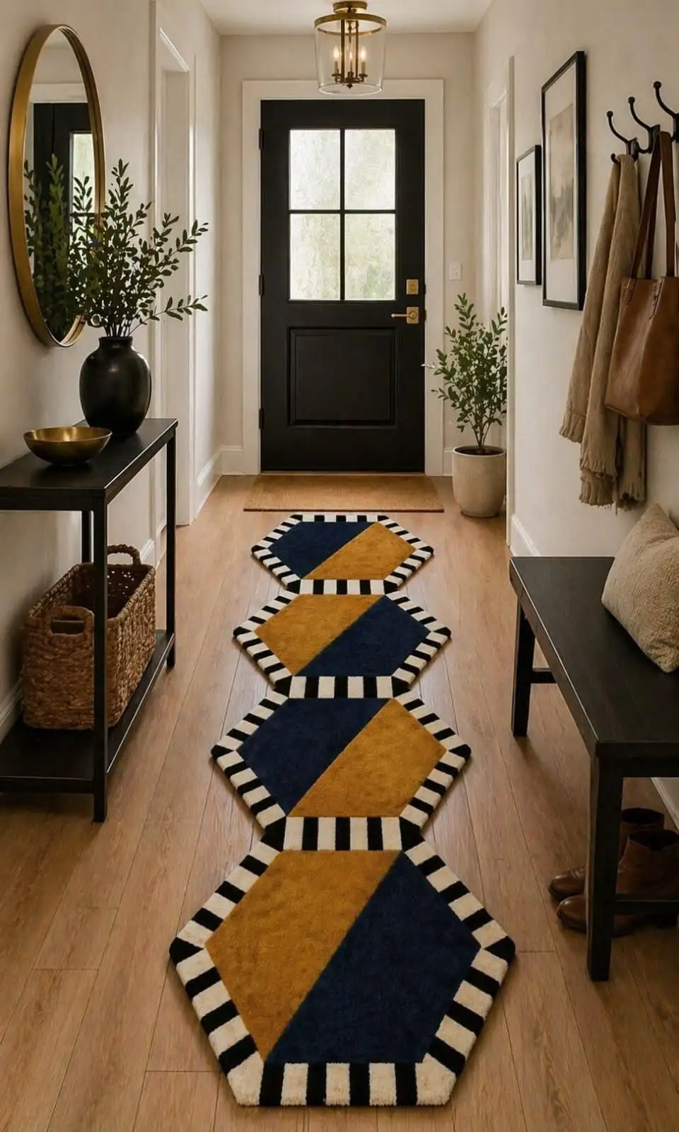 Use a Runner Rug to Add Color and Texture