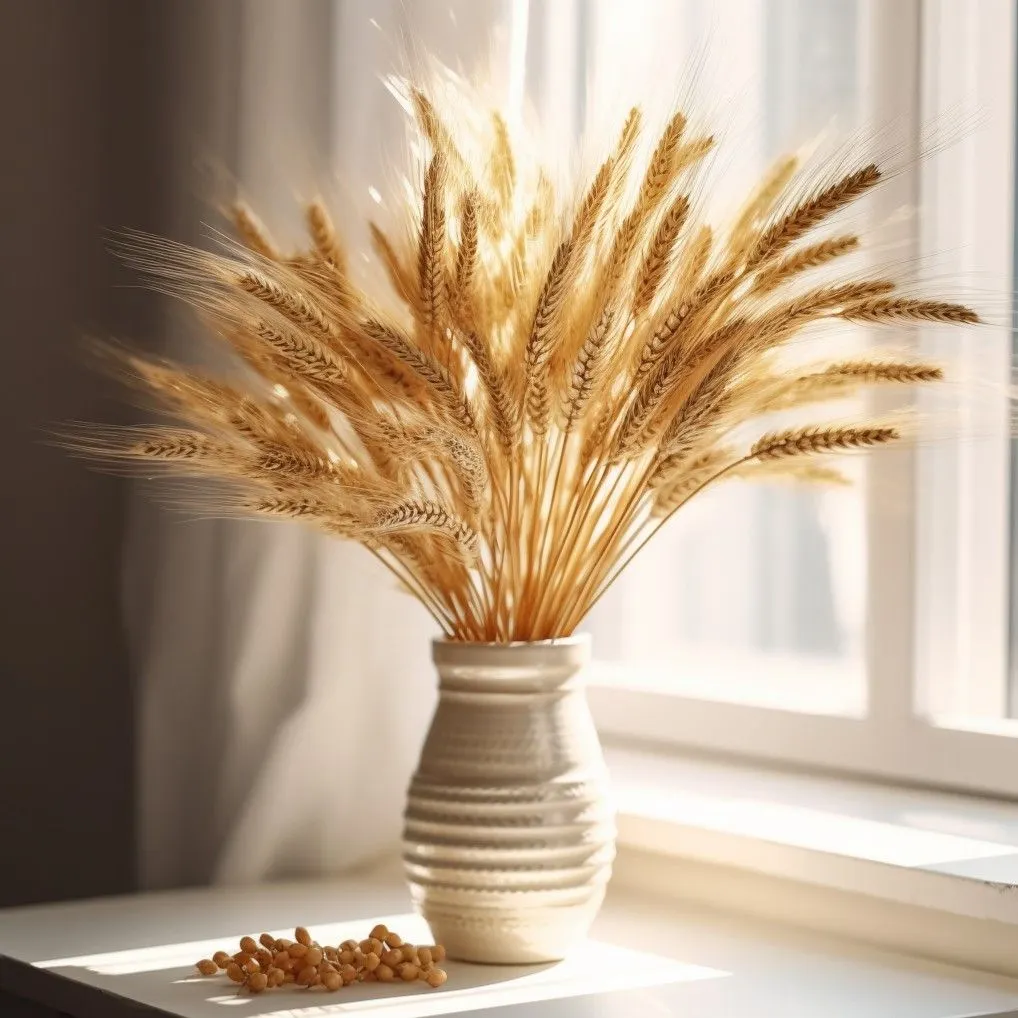 Wheat and Dried Grass Arrangement