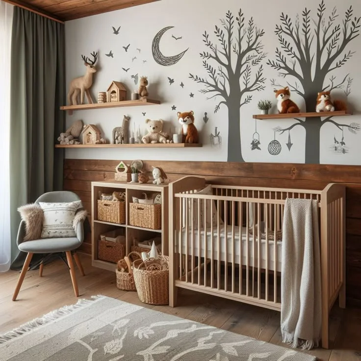 Woodland Baby Girl Nursery