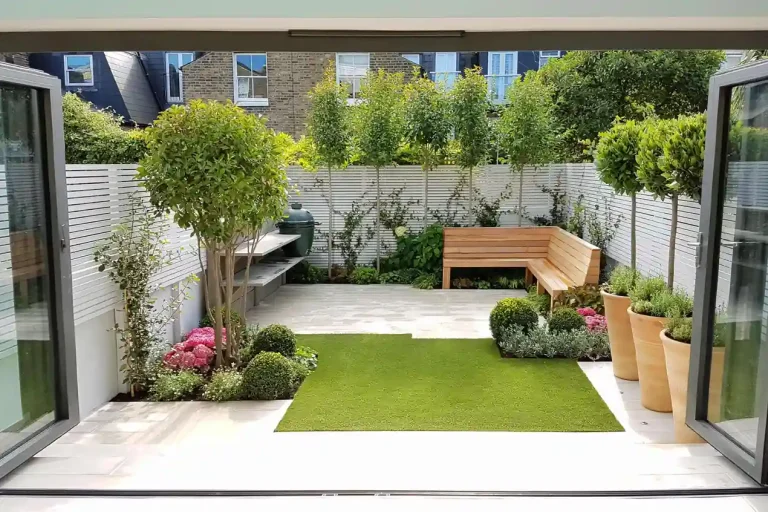 small backyard