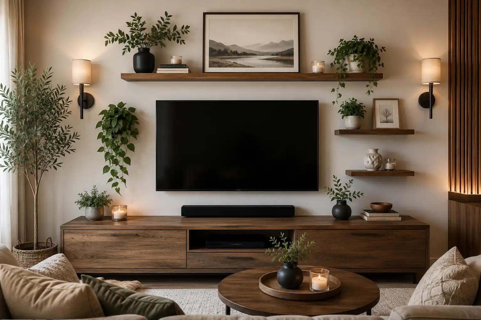 Above TV Wall Decor Ideas